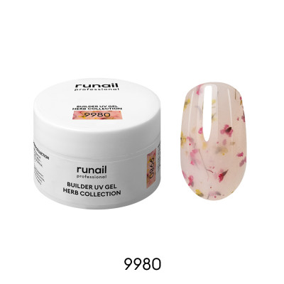 Моделирующий УФ-гель с сухоцветами BUILDER UV GEL HERB COLLECTION, 15г №9980