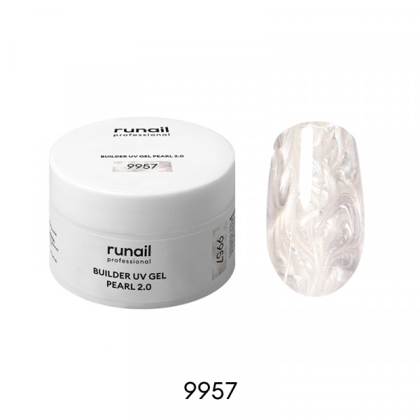 Моделирующий УФ-гель c жемчужным эффектом BUILDER UV GEL PEARL 2.0, 15г №9957