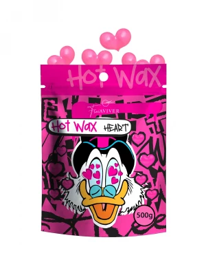 FREIAVIVER Hot Wax HEART / Воск для депиляции бровей и лица, розовый 500гр.