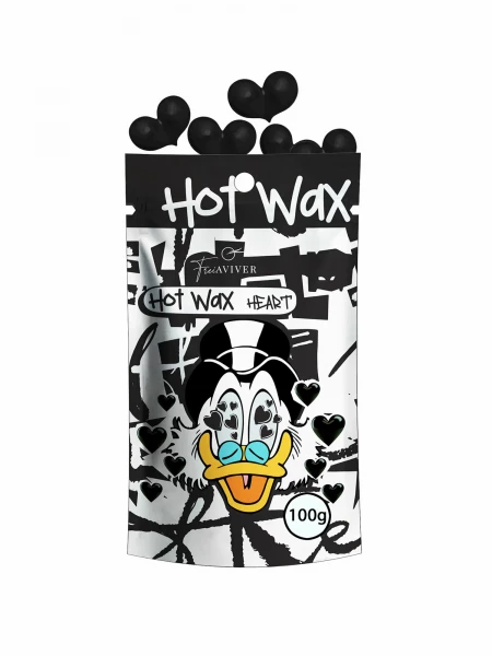 FreiAviver Hot Wax HEART / Воск для депиляции бровей и лица, черный 100гр.