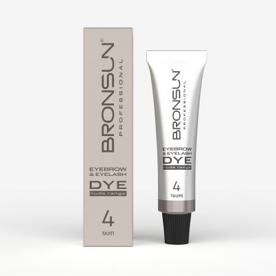 Крем-краска для бровей и ресниц NUDE RANGE BRONSUN, цвет тауп #4, 15 мл