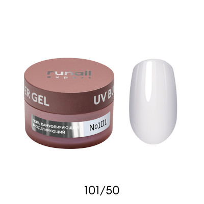 Гель моделирующий UV BUILDER GEL Runail Expert №101, 50г банка
