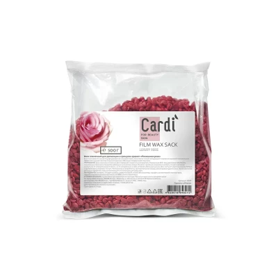 Воск пленочный для депиляции в гранулах Cardi (аромат: "Роскошная роза"), 500 г №2039