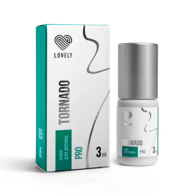Клей чёрный Lovely "Tornado", 3 мл (0,5 сек)