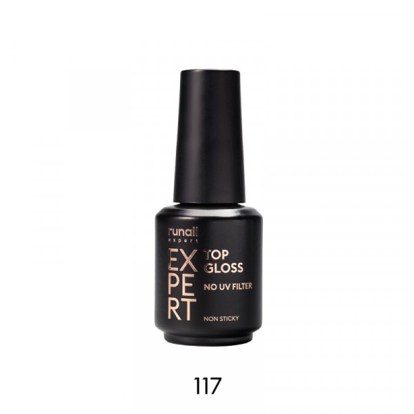Топ глянцевый без УФ-фильтра Top Gloss Non Sticky Runail Expert №117, 18мл флакон