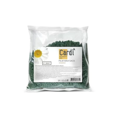 Воск пленочный для депиляции в гранулах Cardi (аромат: "Азулен"), 500 г №2040