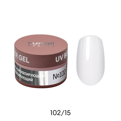 Гель моделирующий UV BUILDER GEL Runail Expert №102, 15г банка