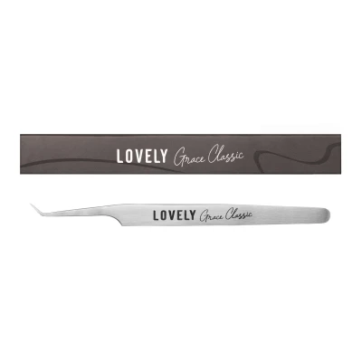Пинцет для наращивания ресниц Lovely, серия Grace Classic, тип L 7 мм