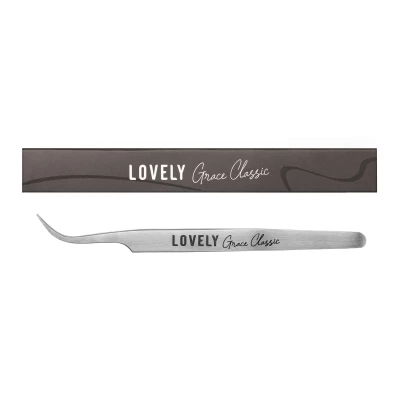 Пинцет для наращивания ресниц Lovely, серия Grace Classic, тип Изогнутый