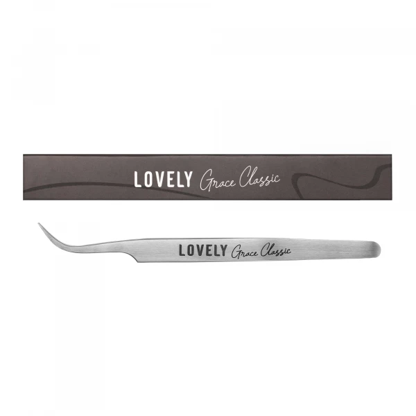Пинцет для наращивания ресниц Lovely, серия Grace Classic, тип Изогнутый