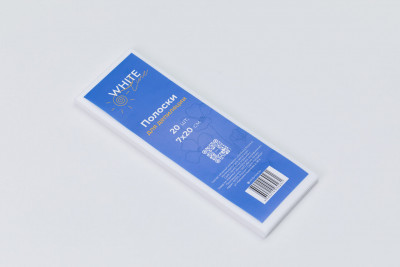 Полоска для депиляции 7*20 спанбонд 80гр/м2 White Line №20шт