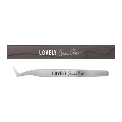 Пинцет для наращивания ресниц Lovely, серия Grace Classic, тип Сапожок