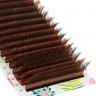 Коричневые ресницы Lash&Go микс 0,10/M/7-14 mm "Латте" (16 линий)