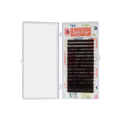 Коричневые ресницы Lash&Go 0,07/L 30/10 mm  "Эспрессо" (16 линий)