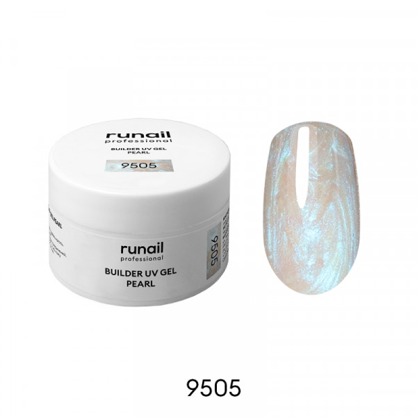 Моделирующий УФ-гель c жемчужным эффектом BUILDER UV GEL PEARL, 15г №9505