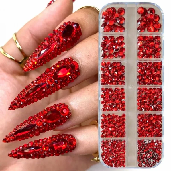 Стразы (Красный)